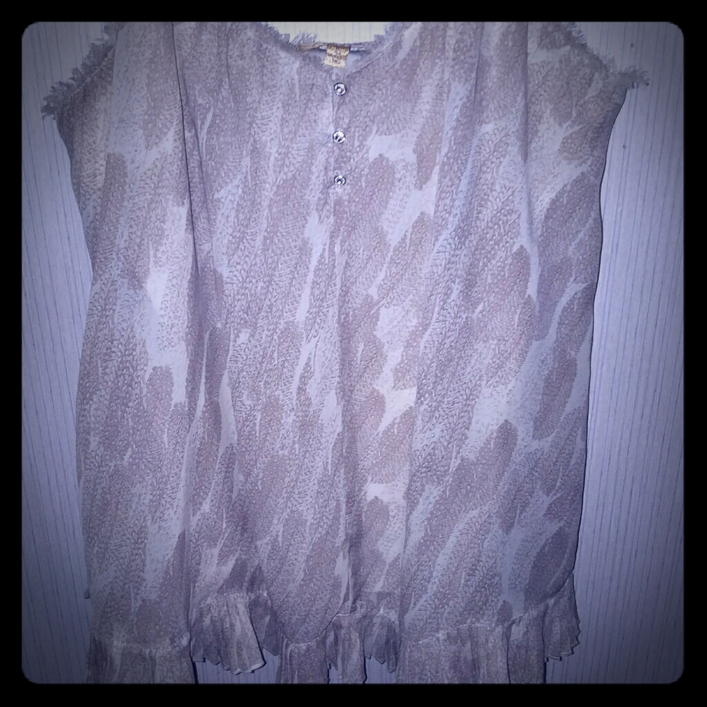 Princess Vera Wang sheer tan camisole